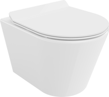 Mexen Rico WC Rimless su lėtai užsidarančiu plonu dangčiu, duroplastikas, baltas blizgus - 30720100
