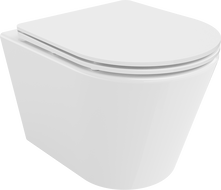 Mexen Rico WC klozetas be krašto su lėtai nusileidžiančiu dangčiu, duroplastikas, blizgi balta - 30720300