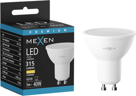Mexen Nova LED lemputė GU10, 3W, Šilta - 3000K, 315 lm - L107-GU10-0330-01