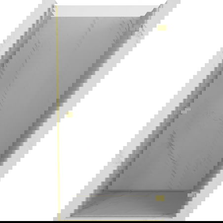 Mexen Lunar-B dešinės pusės atveriamos dušo durys 50 cm, skaidrios, šlifuotos auksinės - 832-050-000-55-00-P