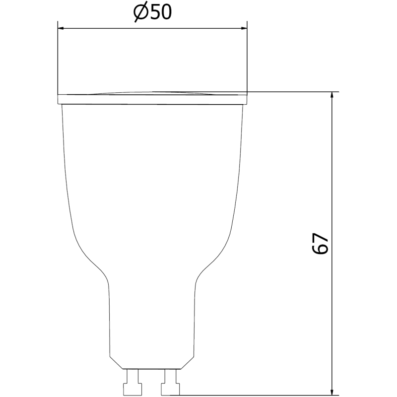 Mexen Nova LED lemputė GU10, 12W, Neutrali - 4000K, 1260 lm - L108-GU10-1240-01