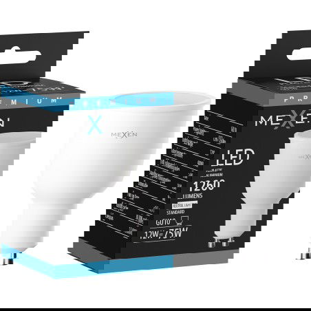 Mexen Nova LED lemputė GU10, 12W, Neutrali - 4000K, 1260 lm - L108-GU10-1240-01