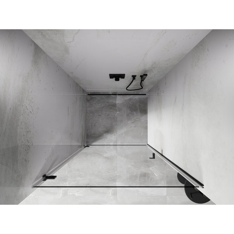 Mexen Lunar-B dušo durys, varstomos kairės 50 cm, skaidrios, pilkos spalvos matinės - 832-050-000-66-00-L