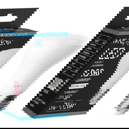 Mexen Nova LED Lemputė E27, R63, 12W, Neutrali - 4000K, 1260 lm - L104-E27-1240-01
