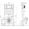 Mexen potinkinė WC sistema Fenix Slim su WC klozetu Rico, juoda matinė - 6103372XX85