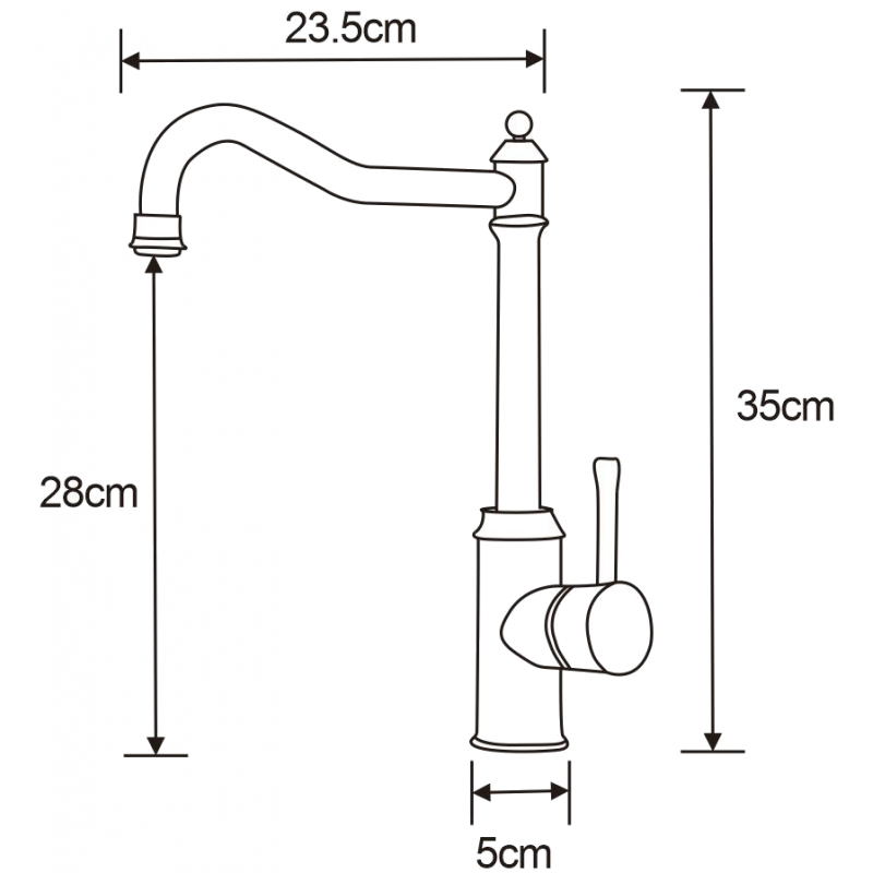 Mexen Inu virtuvinis maišytuvas, nerūdijantis plienas - 672200-99