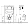 Mexen Vega potinkinis WC rinkinys Fenix XS-F su WC dubeniu ir lėtai užsidarančiu dangčiu, baltas blizgesys - 68030654000
