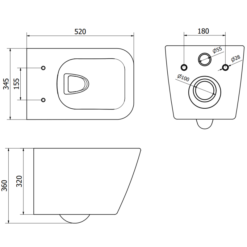 Mexen Cube paslėptas WC rėmas Fenix XS-U su WC dubeniu ir lėtai uždaromu dangčiu, blizgus baltas - 68530924000