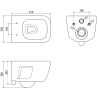 Mexen potinkinė WC sistema Fenix XS-U su WC dubeniu Margo, baltas blizgesys - 6853342XX00
