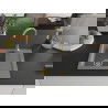 Mexen Enzo vienguba granitinė plautuvė su džiovykle 576 x 465 mm, Pilka, sifonas Auksinė - 6506571005-71-G