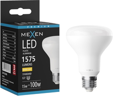 Mexen Nova LED lemputė E27, R80, 15W, Šilta - 3000K, 1575 lm - L105-E27-1530-01