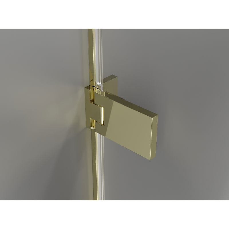 Mexen Lunar-F sulenamos dušo durys kairės 50 cm, skaidrios, auksinės - 836-050-000-50-00-L