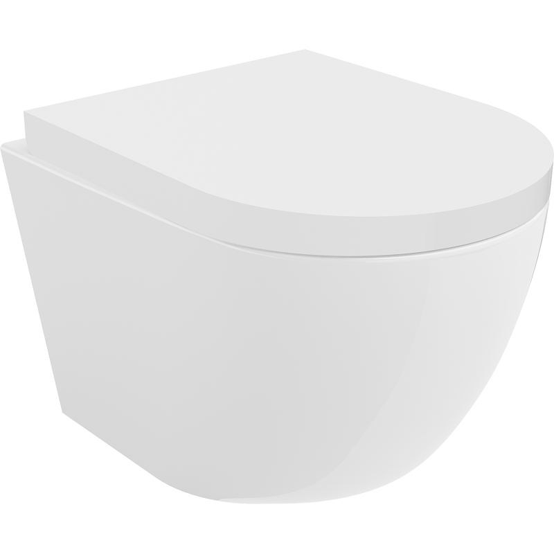 Mexen Lena WC dubuo be apvado su lėtai nusileidžiančiu kietu dangčiu, duroplastikas, blizgi balta - 30220200
