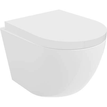 Mexen Lena wc dubuo be pavelde slenkančia kieta dangai, duroplast, blizganti balta - 30220200