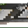 Mexen Cesar granito kriauklė 1 skyrelio su nutekėjimu 775 x 470 mm, balta, auksinis sifonas - 6514771010-20-G