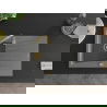 Mexen Cesar vienguba granitinė plautuvė su džiovykle 775 x 470 mm, Pilka, sifonas Auksinė - 6514771010-71-G