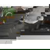 Mexen Cesar granito plautuvė 1 skyrius su nuvarvėjimo vieta 775 x 470 mm, juoda/auksinė metaliko, auksinis sifonas - 6514771010?