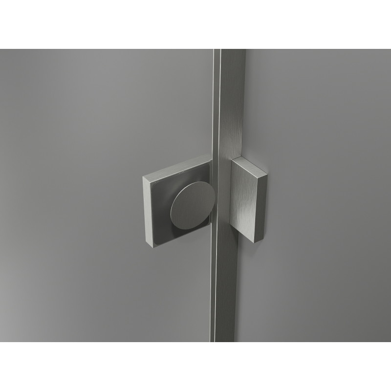 Mexen Lunar L Duo dešinysis dušo kabinas 120 x 90 cm, skaidrus, šlifuotas nikelis - 834L-120P-090L-97-00