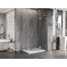 Mexen Lunar L Duo dešinysis dušo kabinas 120 x 90 cm, skaidrus, šlifuotas nikelis - 834L-120P-090L-97-00