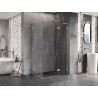 Mexen Lunar L Duo dešinysis dušo kabinas 120 x 90 cm, skaidrus, šlifuotas nikelis - 834L-120P-090L-97-00