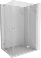 Mexen Lunar L Duo dešinysis dušo kabinas 120 x 90 cm, skaidrus, šlifuotas nikelis - 834L-120P-090L-97-00