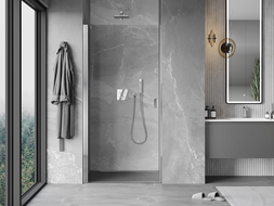 Mexen Mist-B atveriamos dušo durys 75 cm, permatomos, chromas - 8A2-075-000-01-00