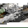 Mexen Mario dviguba granitinė plautuvė 820 x 436 mm, Juoda/Auksinė metallic, sifonas Juoda - 6504822000-75-B