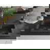Mexen Mario dviguba granitinė plautuvė 820 x 436 mm, Juodai dėmėtas, sifonas Juoda - 6504822000-76-B