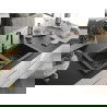 Mexen Mario dviguba granitinė plautuvė 820 x 436 mm, Juodai dėmėtas, sifonas Juoda - 6504822000-76-B