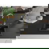 Mexen Milo vienguba granitinė plautuvė 435 x 410 mm, Juoda/Auksinė metallic, sifonas Auksinė - 6505441000-75-G
