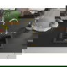 Mexen Milo vienguba granitinė plautuvė 435 x 410 mm, Juodai dėmėtas, sifonas Auksinė - 6505441000-76-G