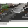 Mexen Milo vienguba granitinė plautuvė 435 x 410 mm, Pilka, sifonas Juoda - 6505441000-71-B