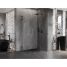 Mexen Lunar L Duo dešinioji varstoma dušo kabina 105 x 70 cm, permatoma, šlifuota ginklų pilka - 834L-105P-070L-66-00