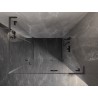 Mexen Lunar L Duo dešinioji varstoma dušo kabina 105 x 70 cm, permatoma, šlifuota ginklų pilka - 834L-105P-070L-66-00