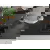 Mexen Milo vienguba granitinė plautuvė 435 x 410 mm, Juoda/Auksinė metallic, sifonas Juoda - 6505441000-75-B