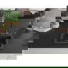 Mexen Milo vienguba granitinė plautuvė 435 x 410 mm, Juodai dėmėtas, sifonas Juoda - 6505441000-76-B