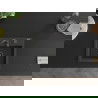Mexen Milo vienguba granitinė plautuvė 435 x 410 mm, Juodai dėmėtas, sifonas Juoda - 6505441000-76-B