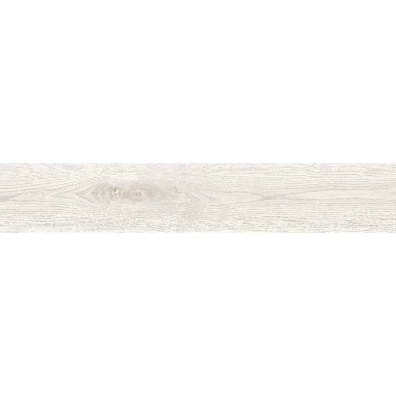 Mexen Wood Ville Bianco glazūruotos rektifikuotos G1 keraminės plytelės, medžio imitacijos grindinės ir sieninės 120 x 20