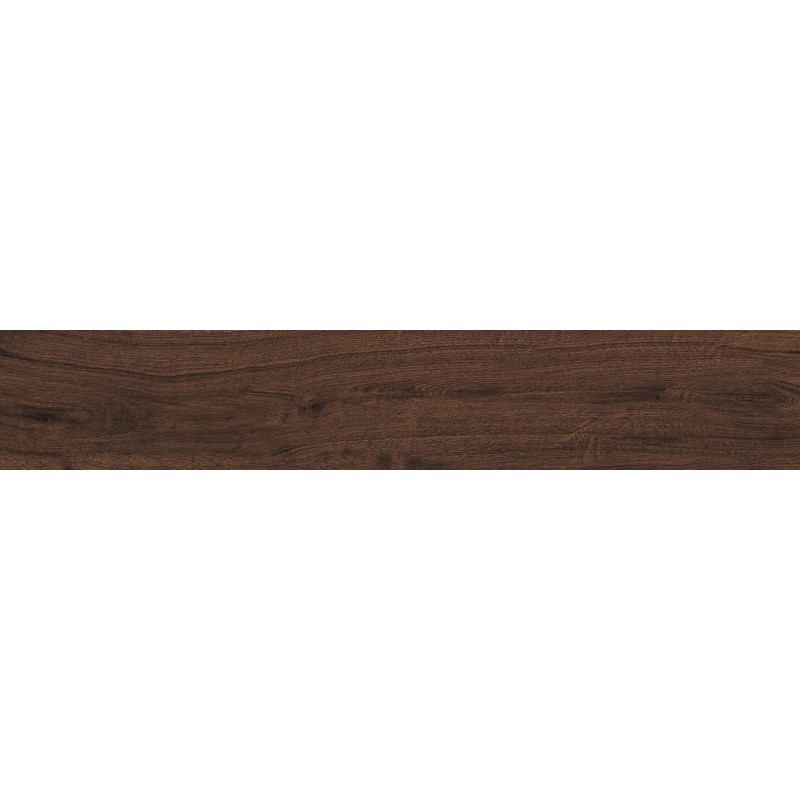 Mexen Wood Ville Cherry glaistyta rektifikuota G1, medžio imitacijos grindų ir sienų plytelė 120 x 20 cm, raižytas