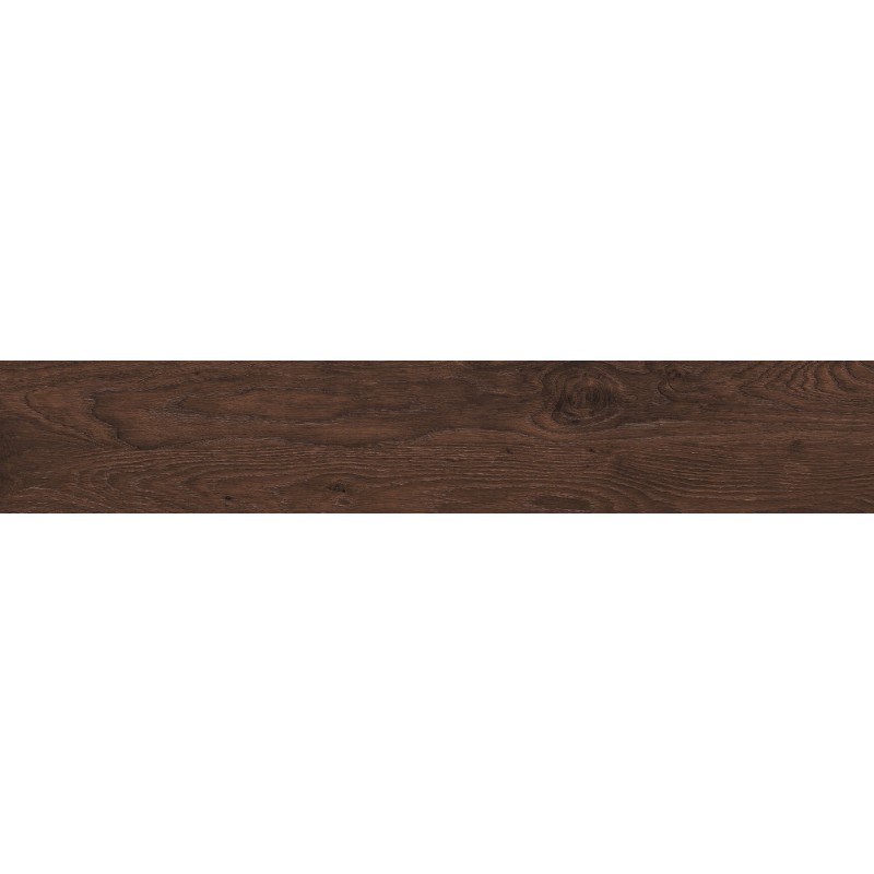 Mexen Wood Ville Cherry glaistyta rektifikuota G1, medžio imitacijos grindų ir sienų plytelė 120 x 20 cm, raižytas