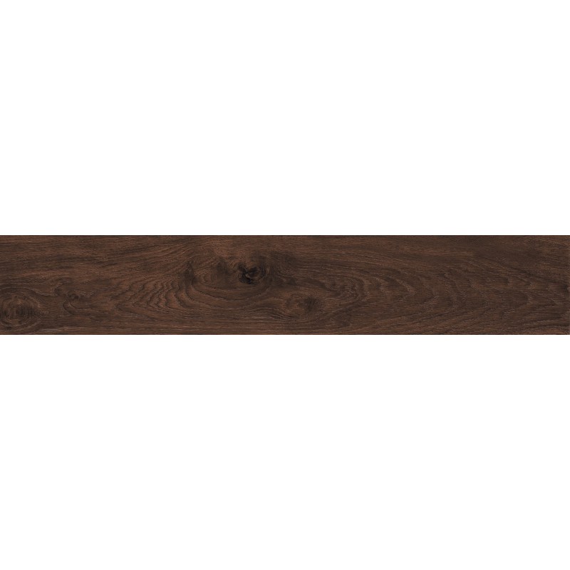 Mexen Wood Ville Cherry glaistyta rektifikuota G1, medžio imitacijos grindų ir sienų plytelė 120 x 20 cm, raižytas