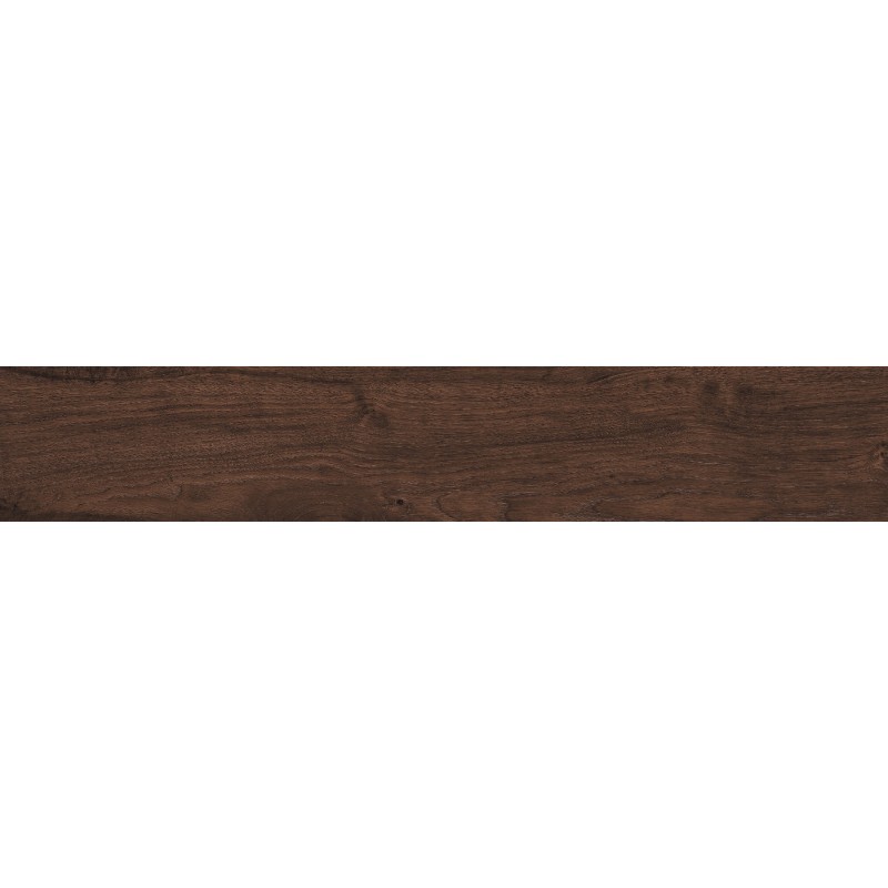 Mexen Wood Ville Cherry glaistyta rektifikuota G1, medžio imitacijos grindų ir sienų plytelė 120 x 20 cm, raižytas