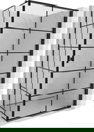 Mexen Mist-B dušo kabina atidaroma dešinė 100 x 110 cm, juodas tinklelis, juoda - 8A2T-100-110-70-77-P