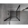 Mexen Mist-B Duo pakreipti dušo kabina 70 x 70 cm, juodas rėmas, juoda - 8A2-070L-070P-70-70