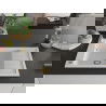 Mexen Elias vienguba granitinė plautuvė su džiovykle 795 x 480 mm, Balta, sifonas Auksinė - 6511791005-20-G