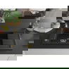 Mexen Elias vienguba granitinė plautuvė su džiovykle 795 x 480 mm, Juoda/Sidabrinis metallic, sifonas Auksinė - 6511791005-73-G