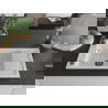 Mexen Elias vienguba granitinė plautuvė su džiovykle 795 x 480 mm, Balta, sifonas Juoda - 6511791005-20-B