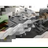 Mexen Elias vienguba granitinė plautuvė su džiovykle 795 x 480 mm, Juoda/Sidabrinis metallic, sifonas Juoda - 6511791005-73-B