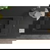 Mexen Elias vienguba granitinė plautuvė su džiovykle 795 x 480 mm, Juoda/Sidabrinis metallic, sifonas Juoda - 6511791005-73-B