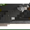 Mexen Elias 1 skyrių granitinis įmontuojamas plautuvas su nusausintuvu 795 x 480 mm, juodas/auksinis metalikas, juodas sifonas ?
